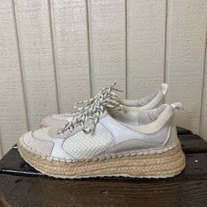 Marc Fisher espadrille sneakers, size 7. Small mark on left front (see pictures)